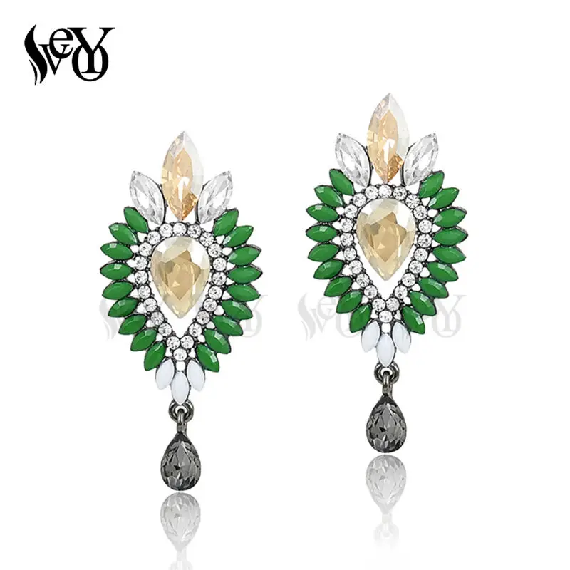 VEYO Acrylic Crystal Earrings For Women Vintage Drop Earrings Elegant Hot Sale Brincos Pendientes