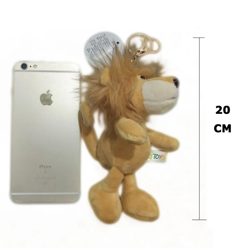 الحيوان أفخم المفاتيح لعبة لطيف الكرتون الحيوان على ظهره المفاتيح الكلب الفيل الثعلب الذئب Orangutan زوجين الطفل هدية 15-20 سنتيمتر 2019