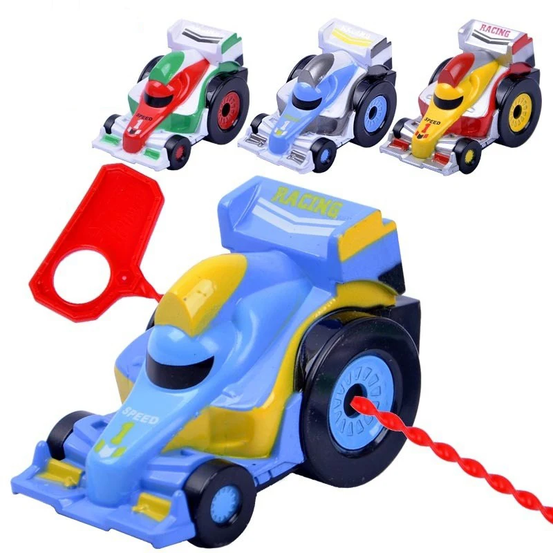 Alloy Kids Racing Car Pull Rod Spiral Sport Car Boys Inertia Rally Game Toy Funny Children Toy