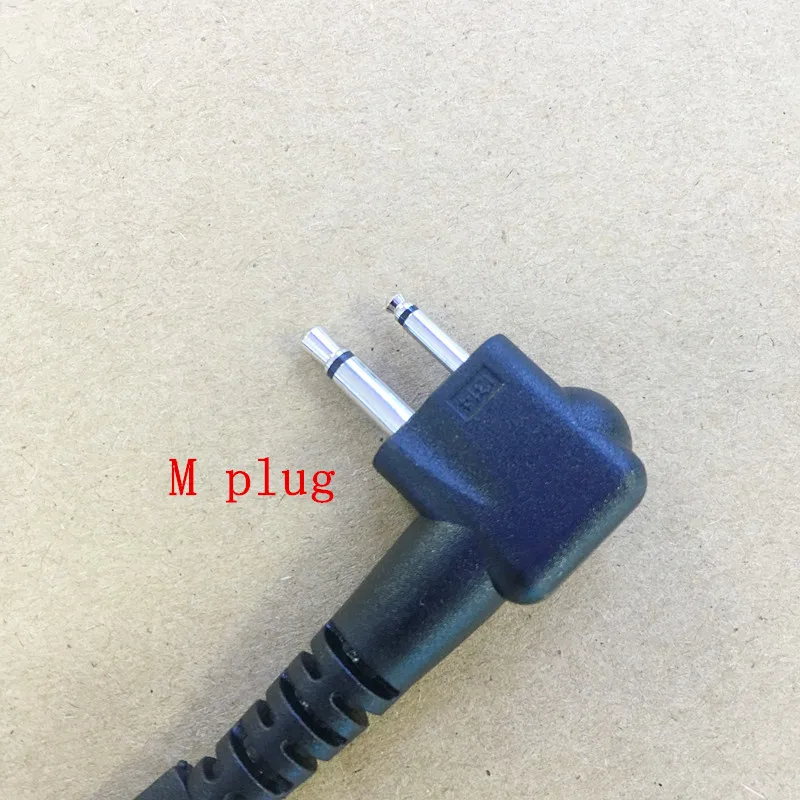 Black Long bie PTT air tube M plug 2pins headphone for motorola cp040 cp140 ep450  gp3188 gp88s gp300 etc walkie talkie