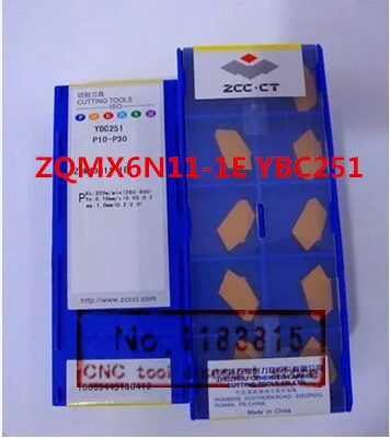 

10PCS ZQMX 6N11-1E YBC251 Cemented Carbide Cutter Turning tools Carbide inserts ,For SPB32-6