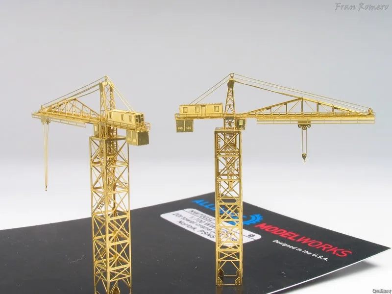 1/700 WWII USN 20t Tower Crane (Late),(3 cranes per package),(Metal Military Building Model,Not Assembled)