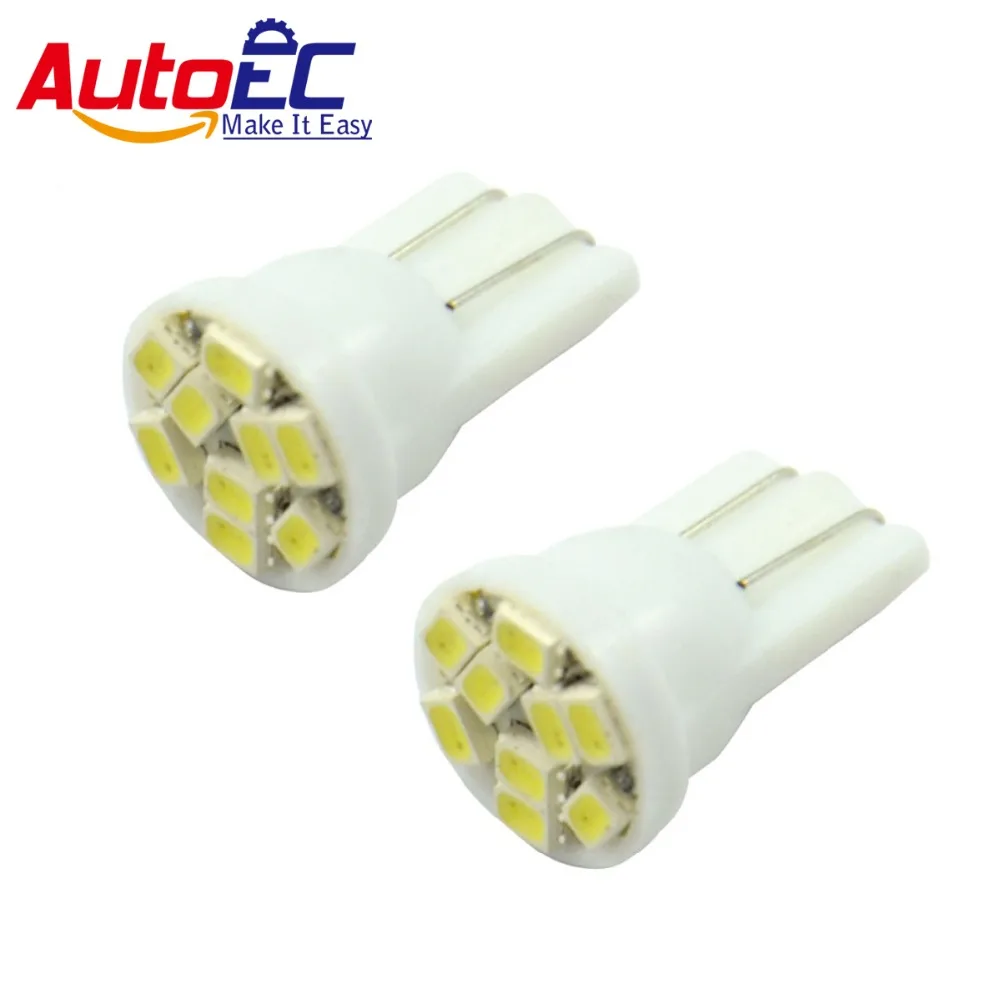 AutoEC 300x T10 194 168 9smd 1206 led motorcycle car led marker Wedge Indication Clearance Light Bulbs DC12V #LB05