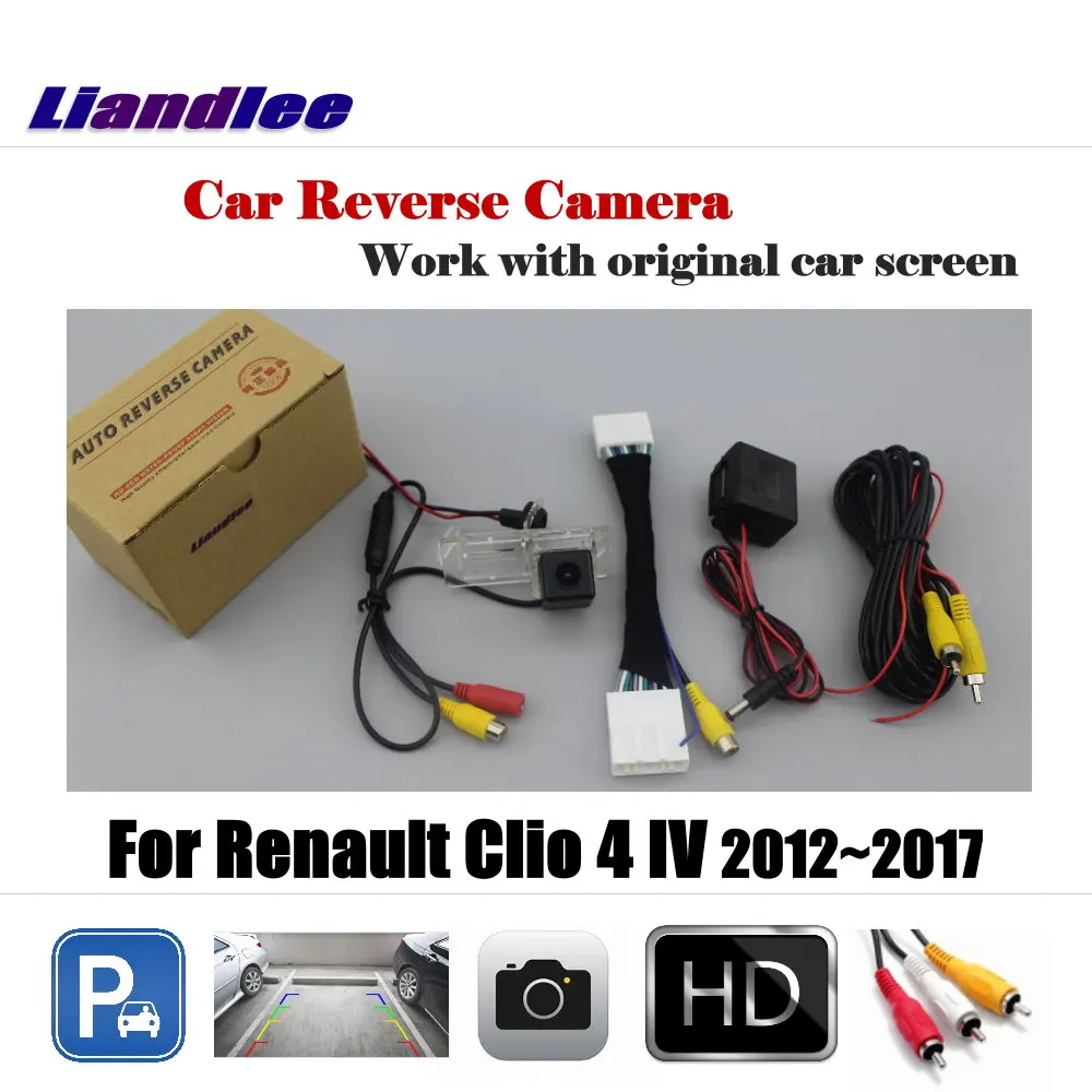 

For Renault Clio IV 2012-2018 Car Reverse Rear View Back Parking Camera AUTO HD CCD NTSC OEM CAM With RCA Adapter