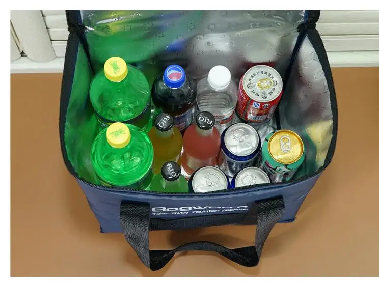 20L cooler bag  thermal portable insulated bag big lunch bag ice pack picnic box cooler handbags 4color