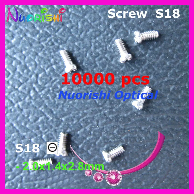 

S18 2.0x1.4x2.8mm 10000pcs Sunglass Eyewear Eyegalss Glasses Spectacle Repairing Mini Screws Head in - or + Type Free Shipping