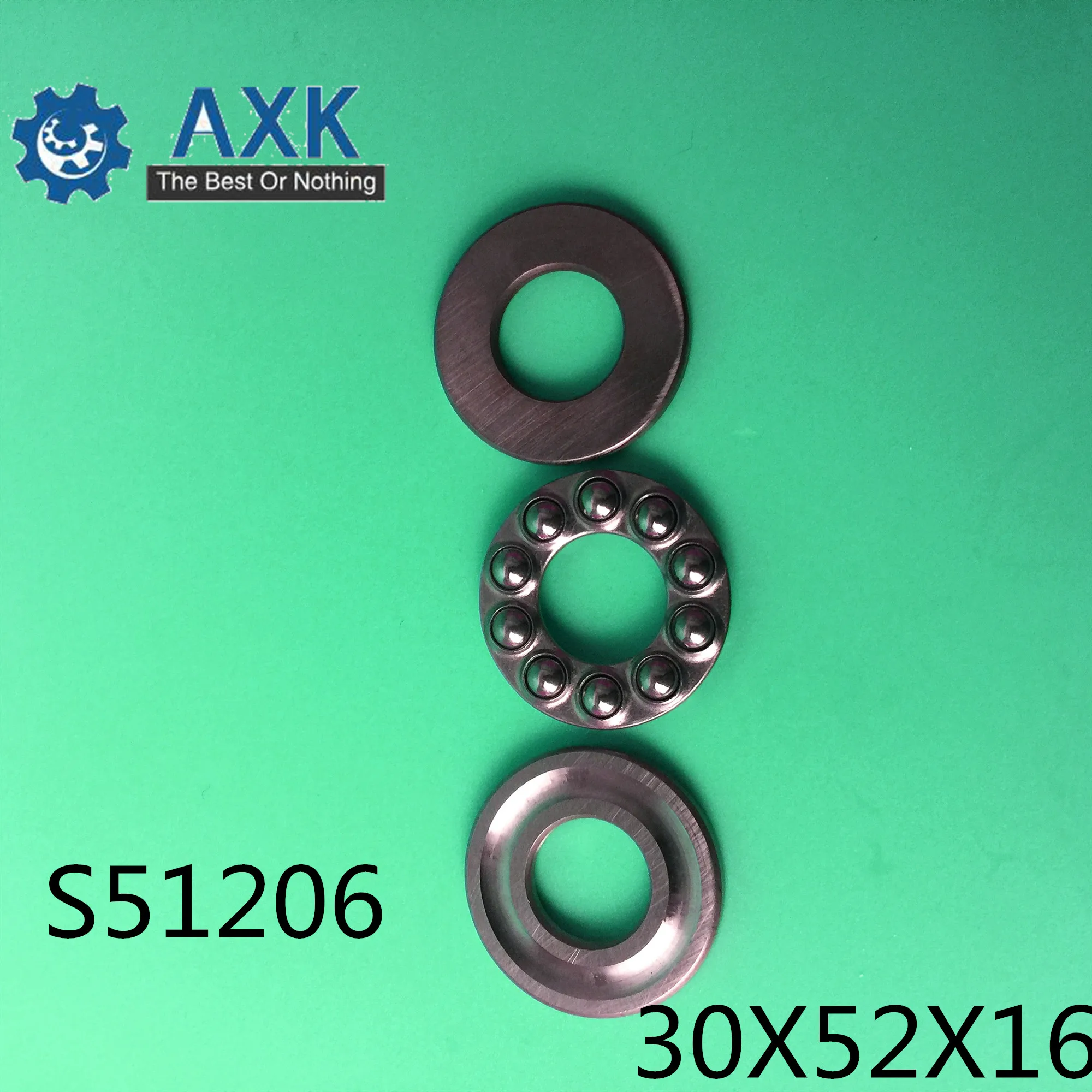 

S51206 Bearing 30*52*16 mm ( 2PCS ) ABEC-1 Stainless Steel Thrust S 51206 Ball Bearings