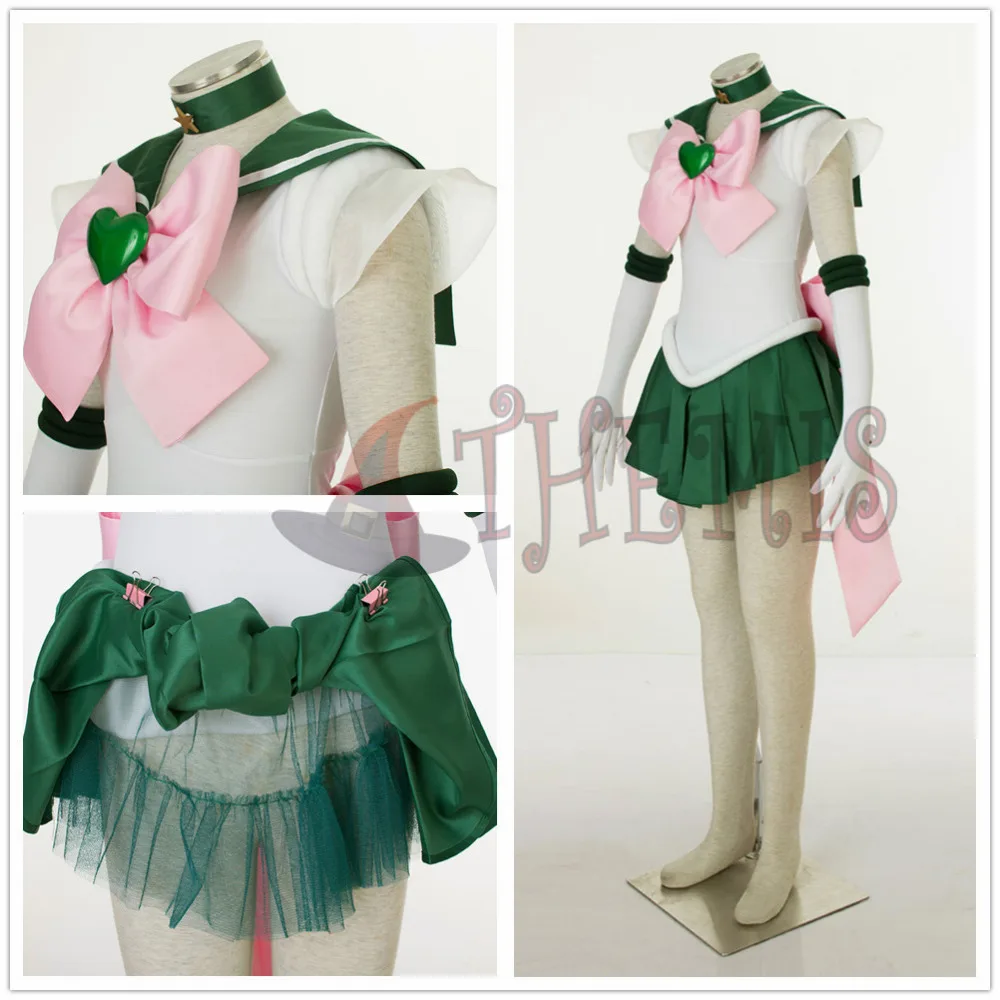 Athemis Anime Sailor Kinoes Makotoes Sailor Jupiteries Super Cosplay Kostium Szyty na Miarę Dowolny Rozmiar Wysoka Jakość Sukienka — zdjęcie 4