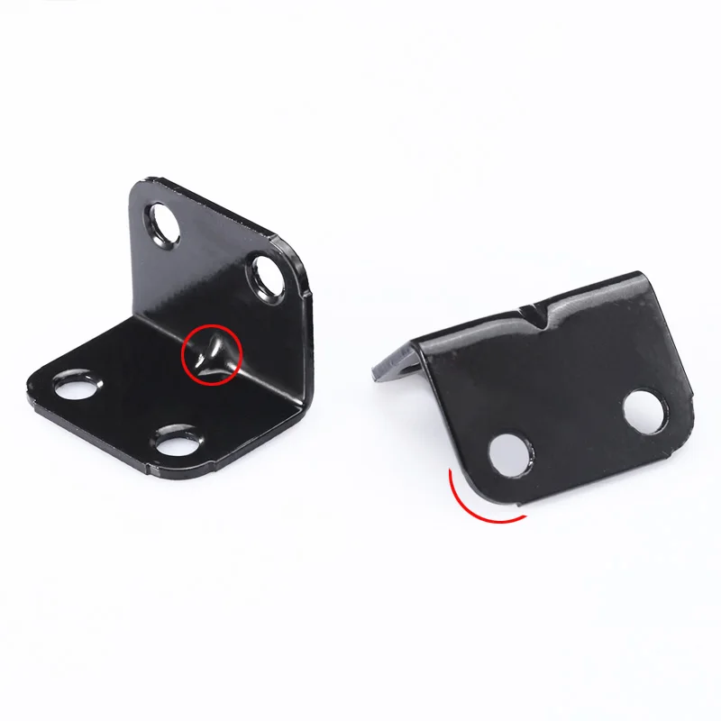 Picture 5: 20pcs Black Corner Small Angle Piece Right Angle Bracket 90 Degree  Code Angle  Reinforcement Corner Code Iron Code  Horse