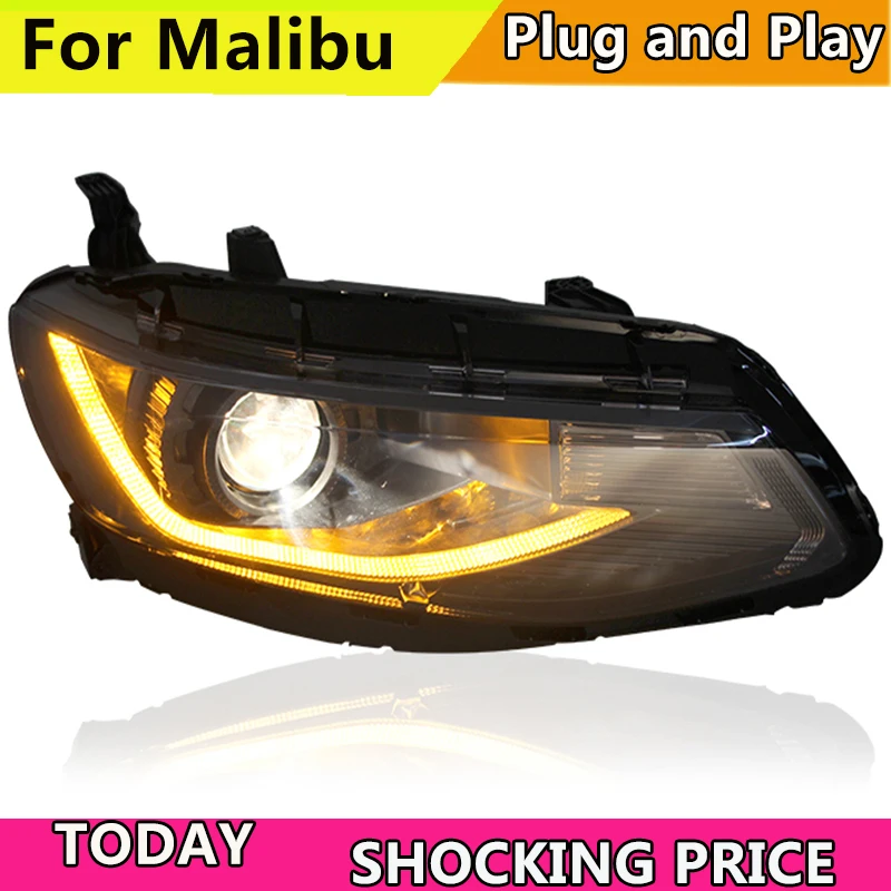 car Headlight For Headlamp For Chevrolet Malibu XL LED Headlight 2017 2018 DRL H7 Xenon Lamp Plug And Play Design LED Head Light image 3