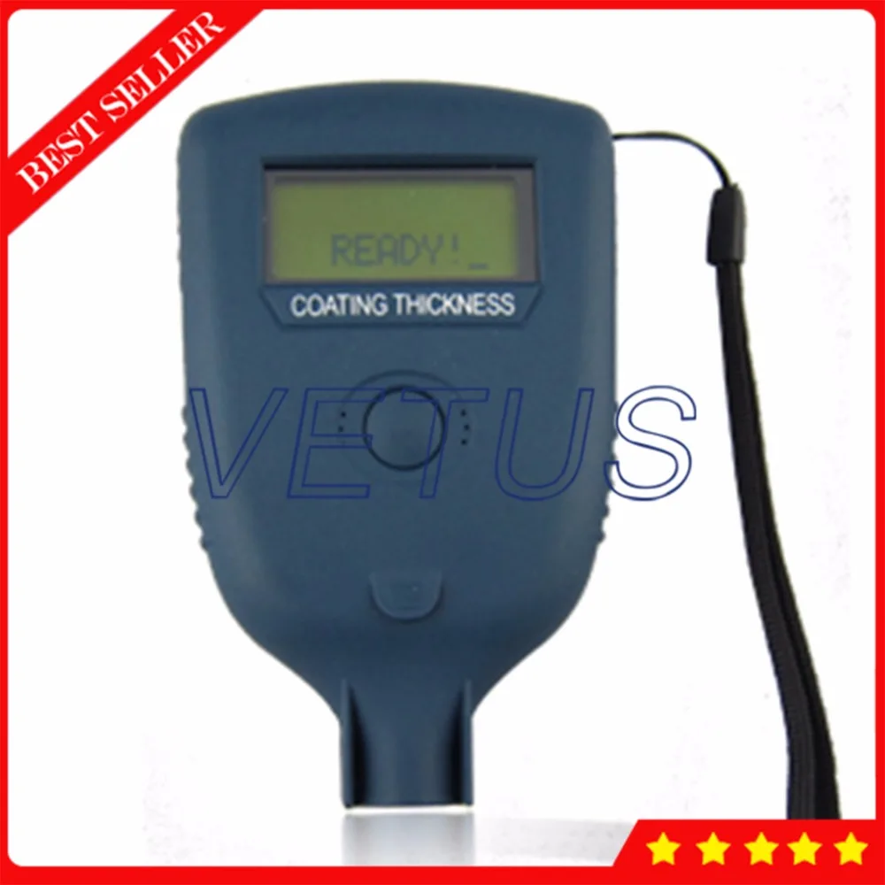 KCT200 Digital Paint Coating Thickness Gauge Tester with Integrated Ruby Tip Probe Fe/NFe 0~1250um Range