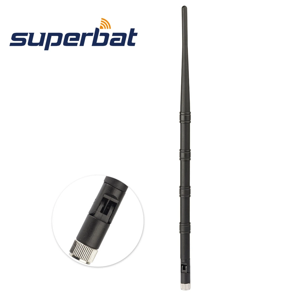 Superbat 2.4GHz 15dbi WiFi Router Tilt-Swivel Wireless LWU Antenna RP-SMA Male(Female pin) Connector