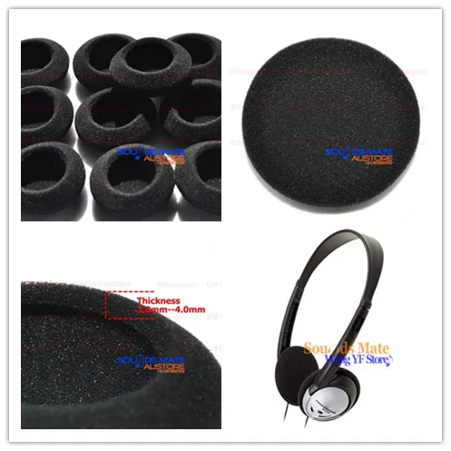 5 Pairs of Foam Ear Pads Replacement Cushion Cover For Panasonic RP-HT21 Lightweight Headphone Headest