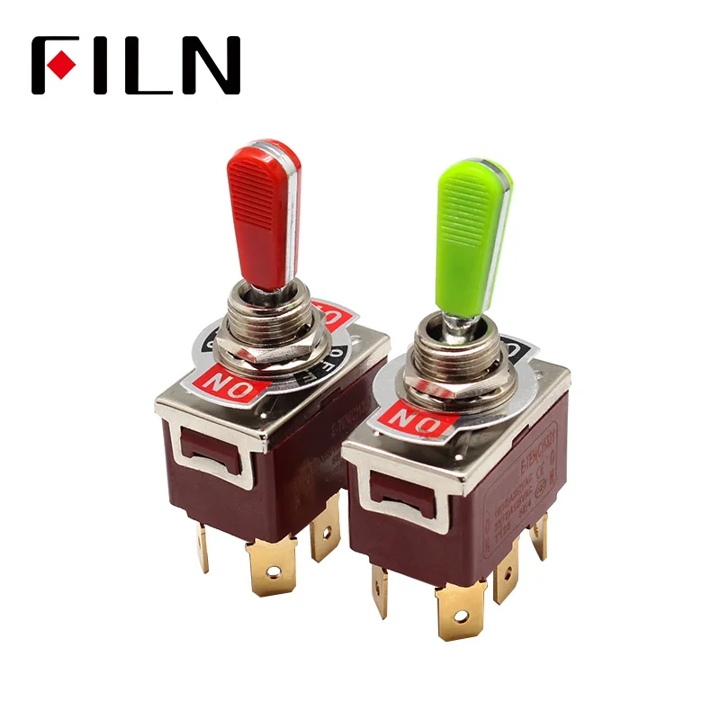 16A250VAC ON/OFF/ON ON/ON 3 Position Heavy Duty 6.3mm quick faston terminal car auto big toggle switch