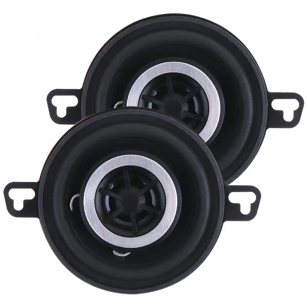 1 Pair 3.5 Inch 12V 200W Universal Car Horn Speakers With Coaxial Type And Full Frequency For Most Cars