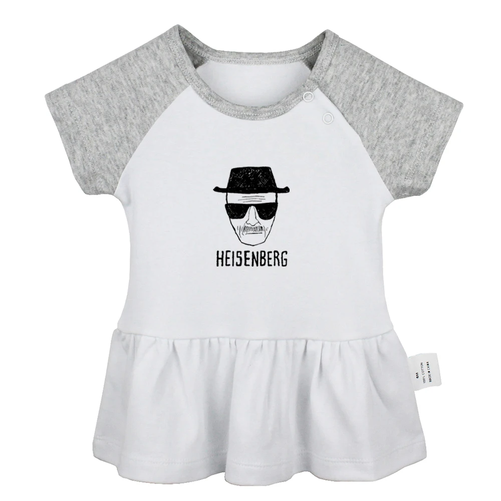 Funny LOS POLLOS HERMANOS Breaking Bad the chicken brothers Design Newborn Baby Girls Dresses Toddler Infant Cotton Clothes