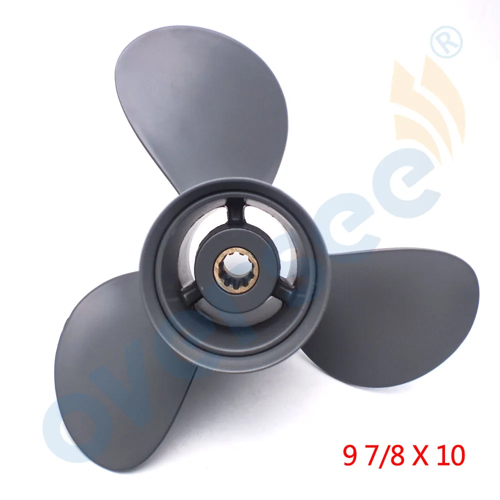 Aluminum Outboard Propeller 9 7/8x10 for HONDA OUTBOARD ENGINE MOTOR 25-30HP 58130-ZV7-010AH