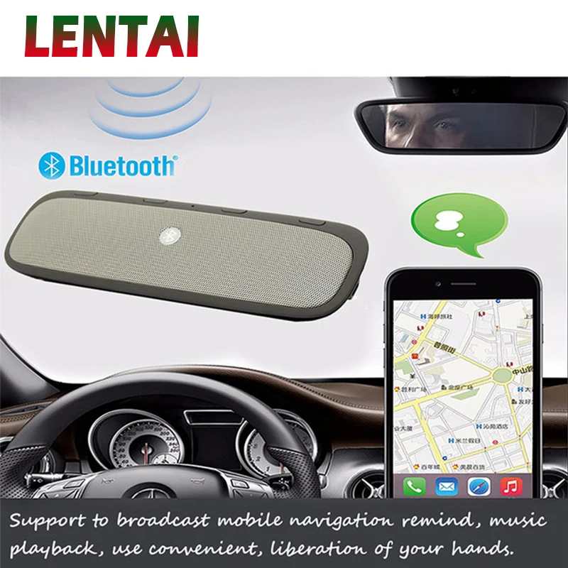 LENTAI 1Set Bluetooth Car Kit Speakerphone Wireless Speaker Phone For Ford Focus 2 3 Fiesta Mondeo MK4 Ranger Toyota Corolla chr