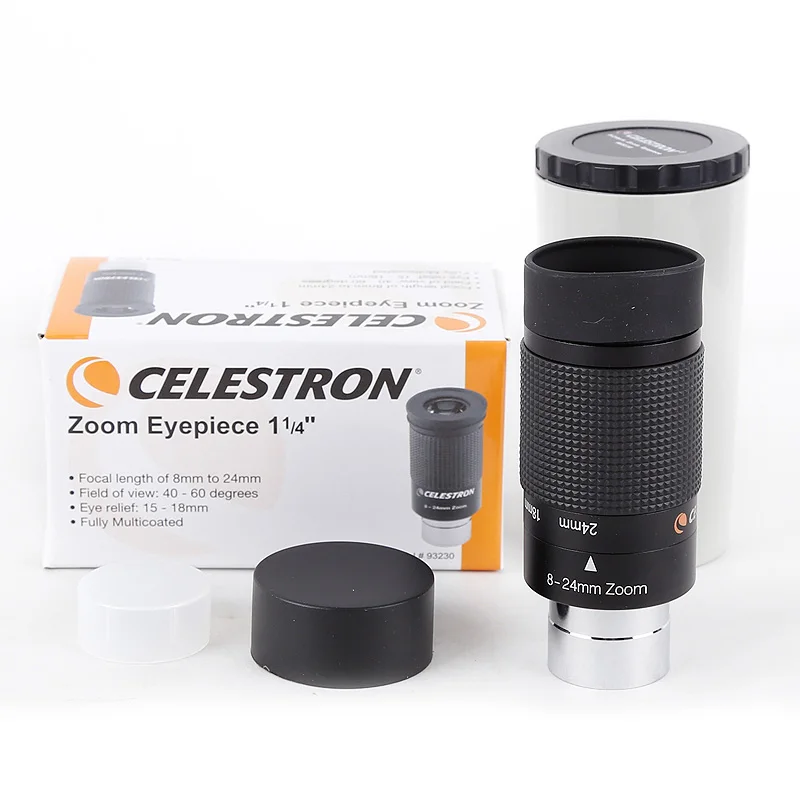 Celestron astronomical telescope 8-24mm Zoom Eyepiece 1.25inch 31.7mm Fully Multi-Coated Continuous zooming variable Folding