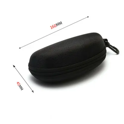 Zipper Hard Eye Glass Case Box Sunglass Protector Travel Fashion with Belt Clip Zipper Anti-pressure Glasses Case