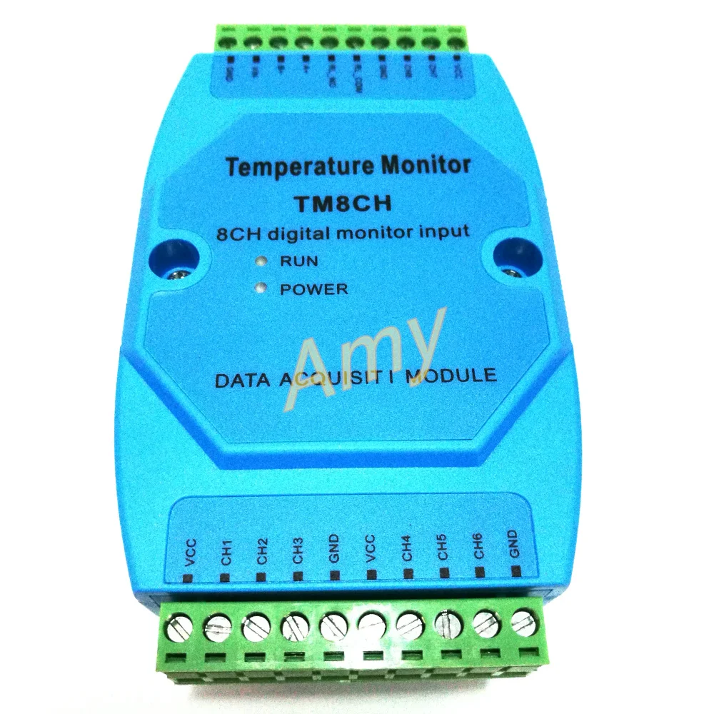 RS485 temperature inspecon instrument mul-channel DS18B20 acquision 8 Road, a total of 64 probe mul-channel temper