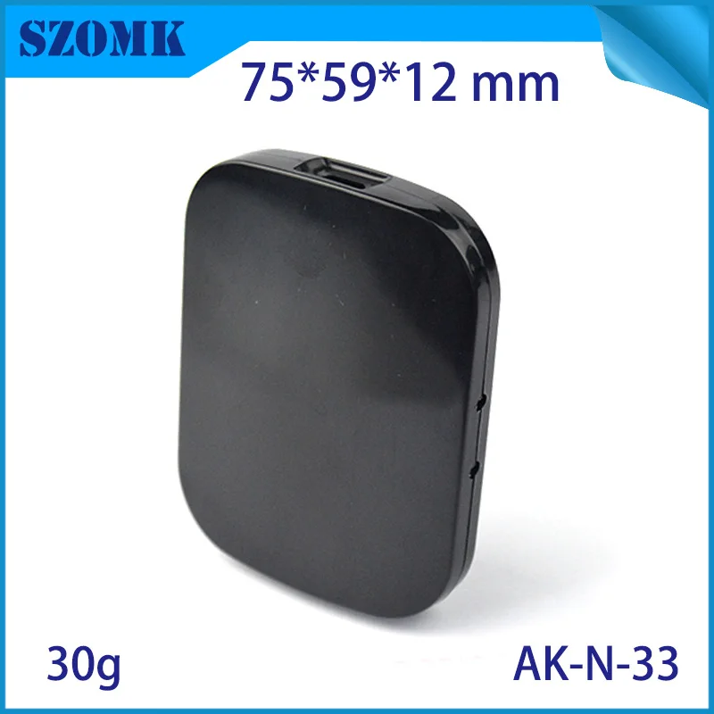 

10 Pieces 75*59*12mm black plastic enclosure housing abs pcb design plastic electronics project box szomk control shell box