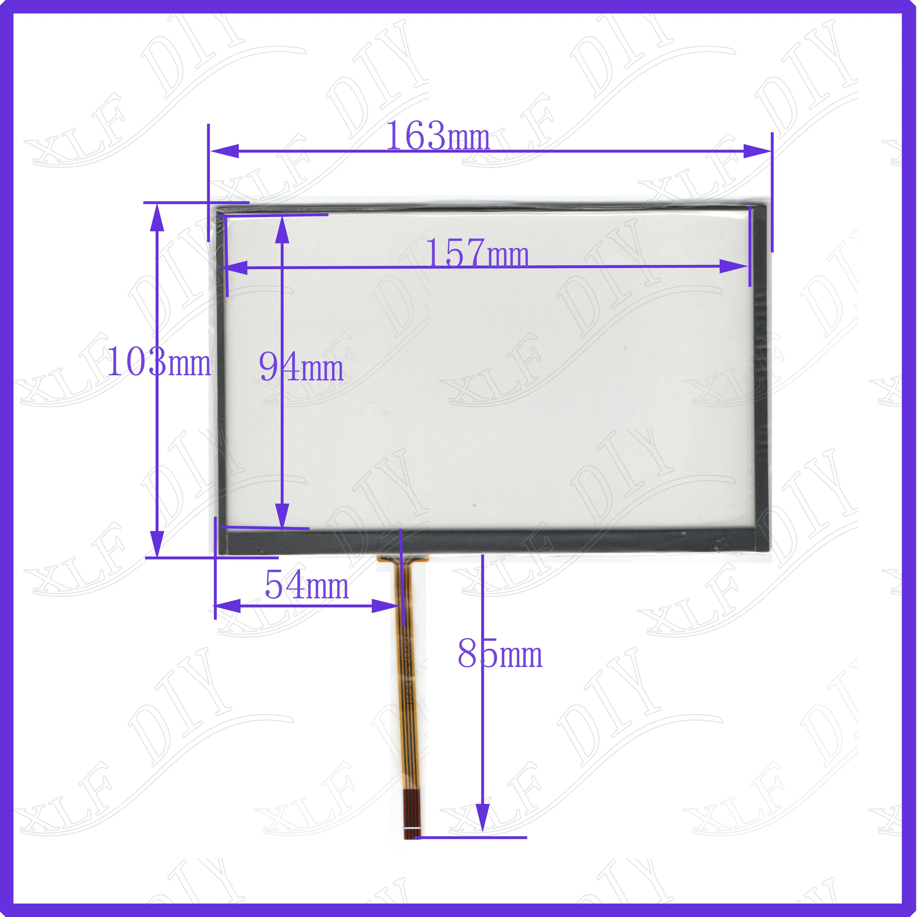 wholesale 10PCS/LOTAI2837   163*103MM 7inch  resistance screen  for GPS CAR this is compatible welding type