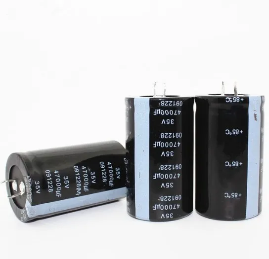 

12PCS-2PCS 35V47000UF 47000UF 35V High frequency low resistance Electrolytic Capacitors Size:35X60MM best quality