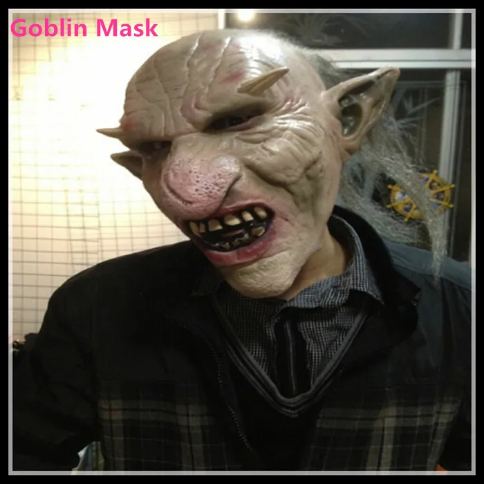 Hot Sale Halloween Horror The Goblins Kingdom Mask Alien mask Big Nose Terrorist Monster Demon Mask Simulation Devil Latex Mask