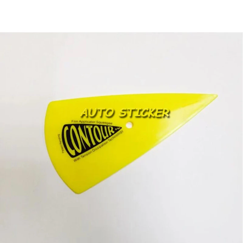 

100pcs/lot Size 15.6cm*8.50cm Yellow Car vinyl Film wrapping tool Color Pointed end Scraper For Car Film Sticker