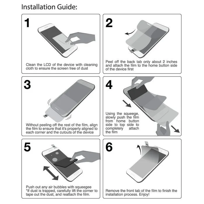 Protector de pantalla transparente y suave para tableta y PC, película protectora limpia para cámara de juegos GPS y coche, Universal, 5,0, 6,0, 7,0, 8,0, 9,0, 10, 12 pulgadas, A4