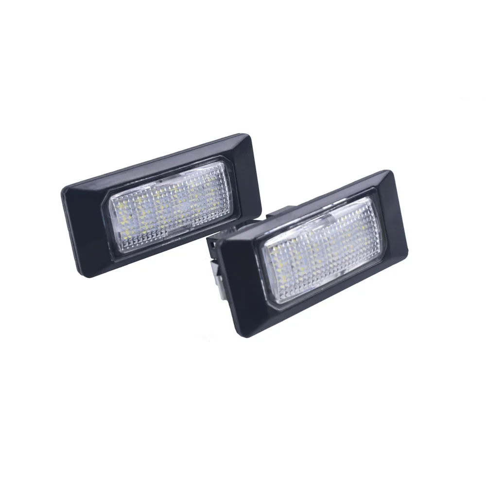 2pcs Car LED License Plate Lights for Audi A1 A6 C7 A7 TT for Volkswagen VW Golf 6 Passat B6 B7 Polo 4D Jetta MK6 Touran Touareg