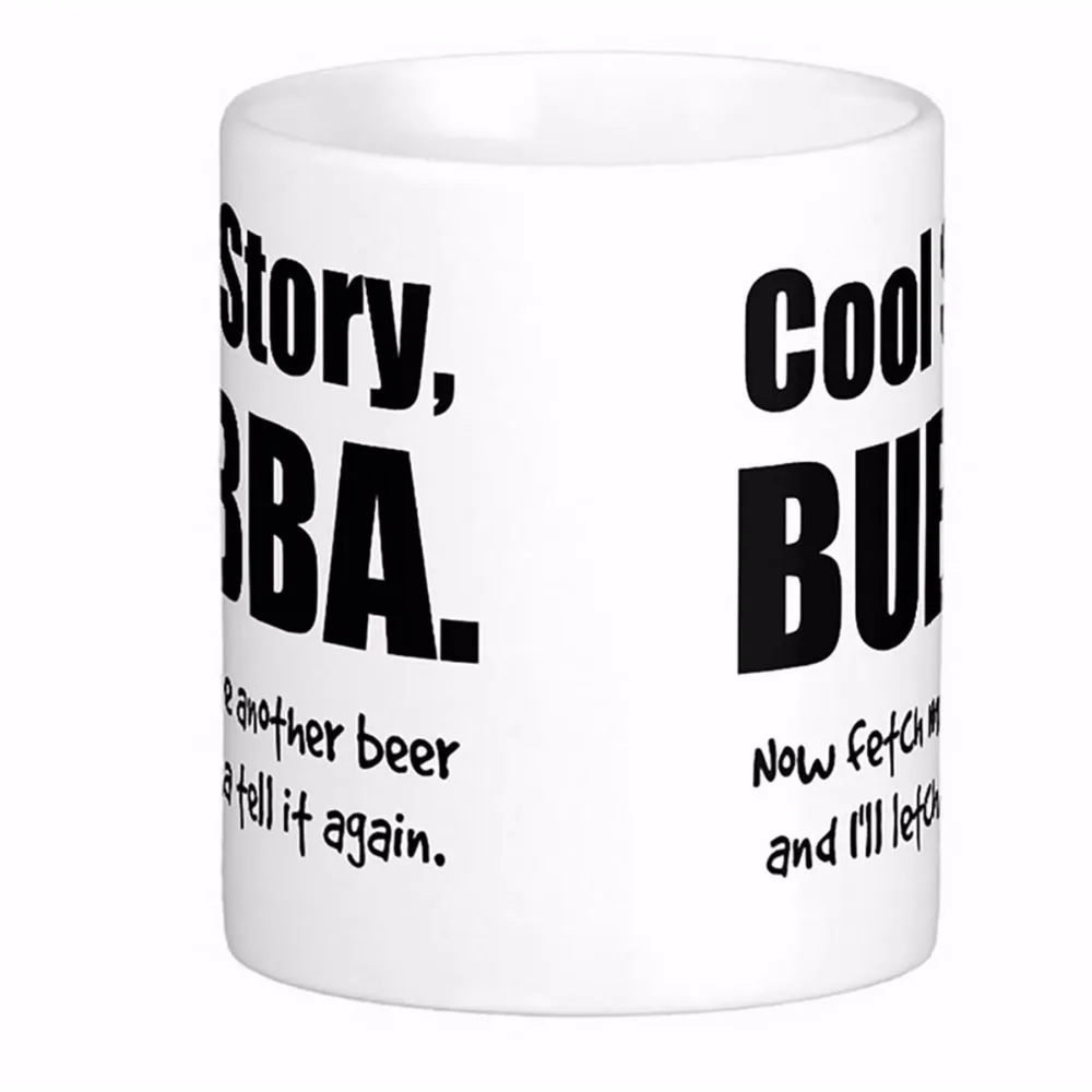 Cool Story Bubba Frosted High Quality White Coffee Mugs Tea Mug Customize Gift By LVSURE Ceramic Mug Travel Coffee Mugs