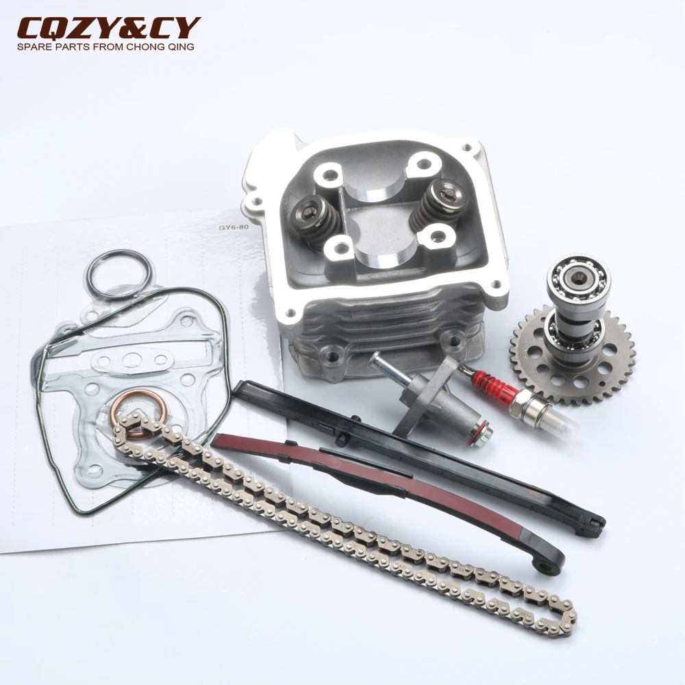 47mm big bore Cylinder Set & 20mm High Performance Carburetor & Fan for Scooter 139QMB GY6 50cc upgrade to GY6 80cc 4T