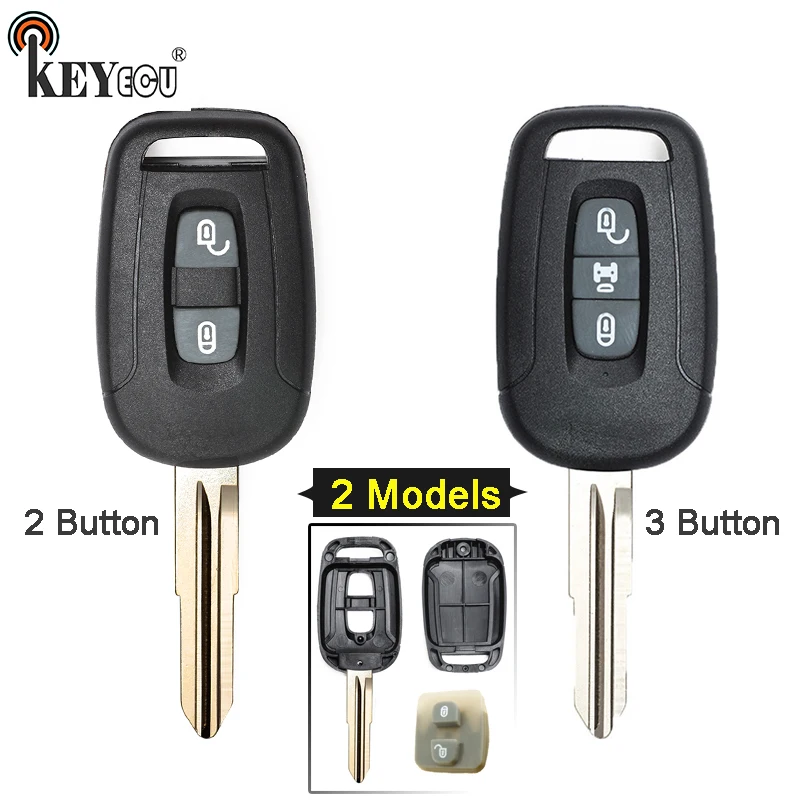 

KEYECU for Chevrolet Captiva Opel Antara 2006-2013 FCC ID: OKA-151T Replacement 2 / 3 Remote Key Blank Shell Case Cover Fob