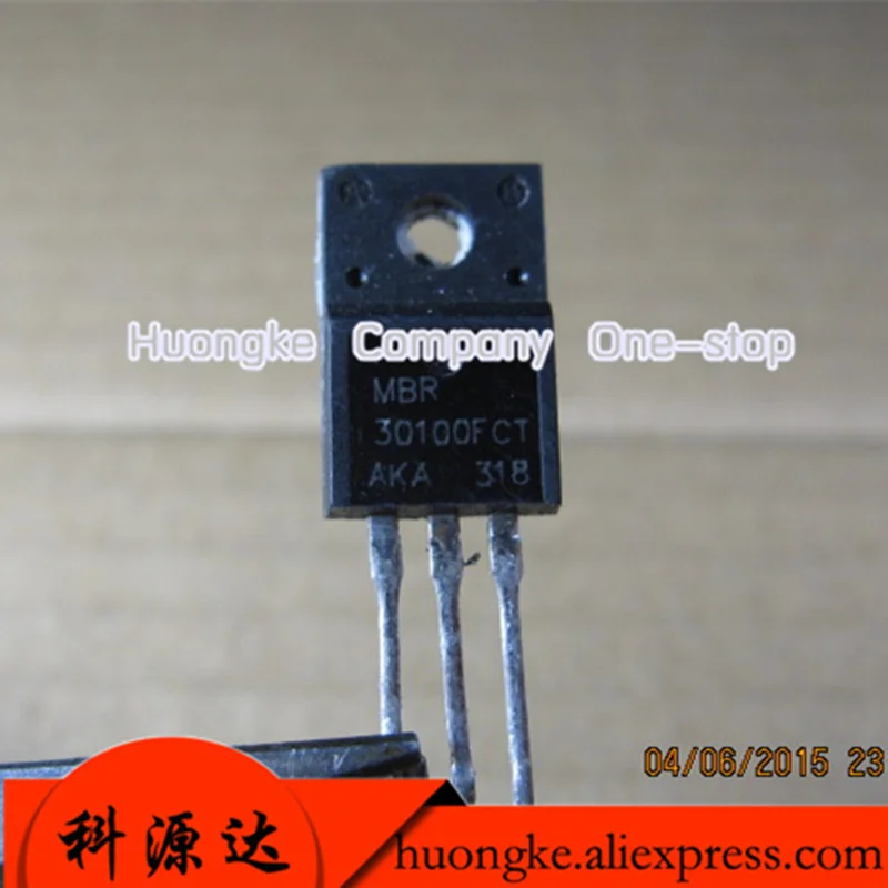 5pcs/lot MBRF30100CT  B30100G 30100F CT TO-220F 30100CT MBRF30100 TO-220 30A 100V new original