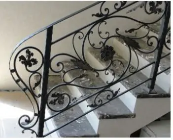 cast balustrade  ornamental iron balusters iron handrails interior