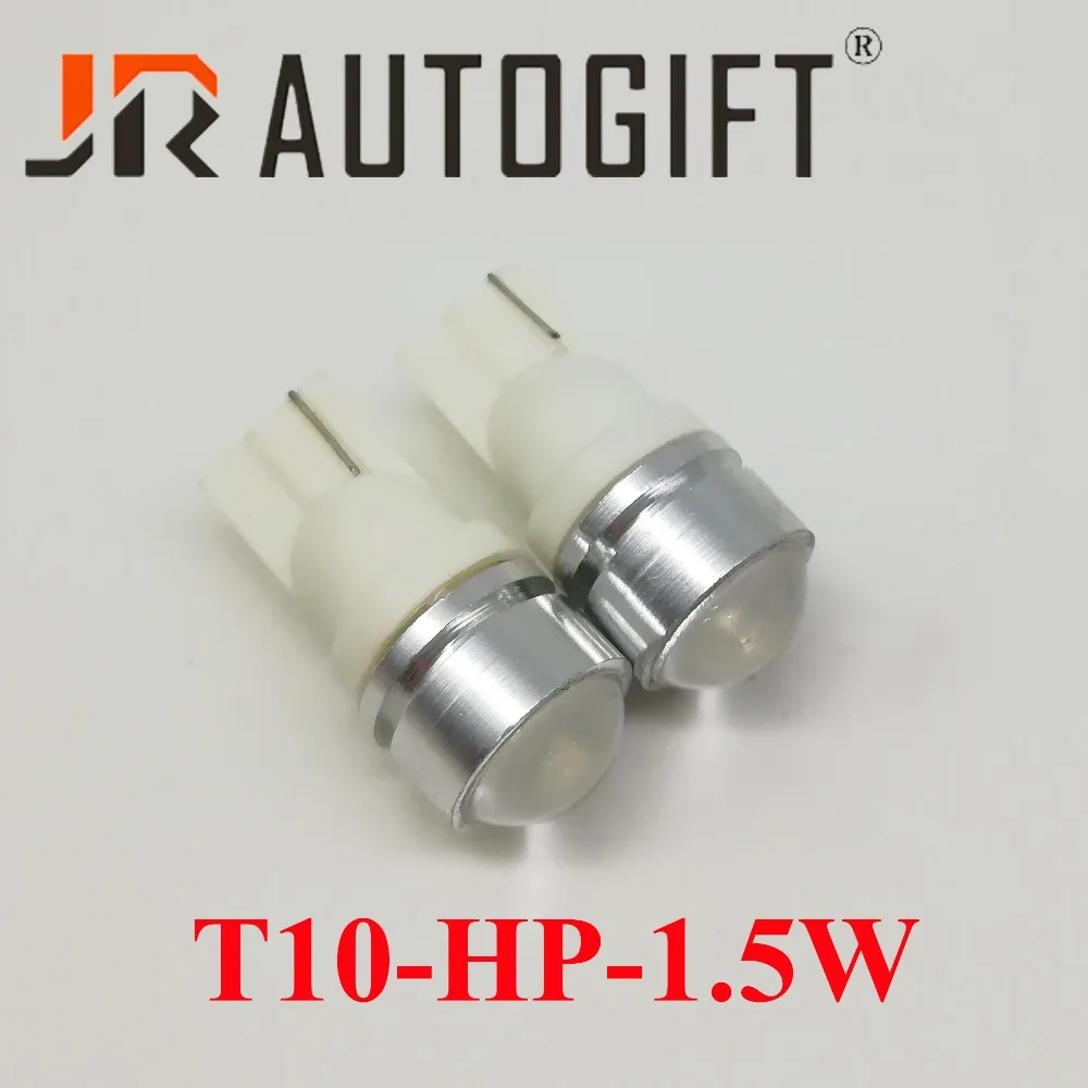 Car-styling 10pcs/lot T10 -HP-1.5W Round Lens LED Light Bulb W5W white 12V/24V clearance light,turn signal,instrument light.