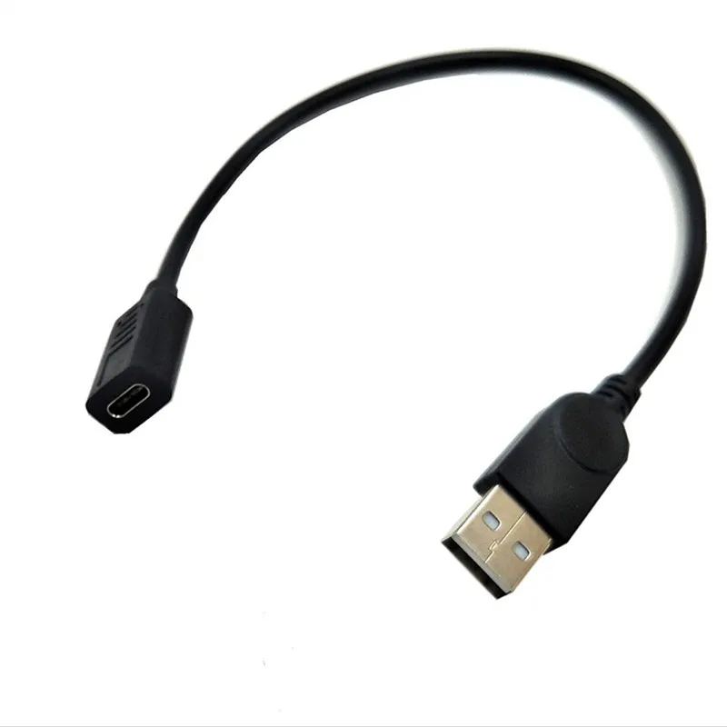 USB2.0 male to USB3.1 Type-C Female  USB Data Sync  Charge Cable 0.25m 25cm