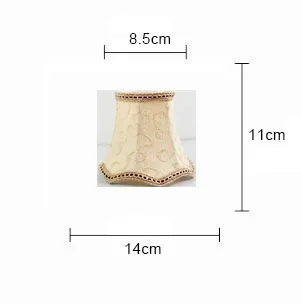 Popular Flannel lamp shades for chandelier, lampshade lamp covers for wall lamp, Clip on