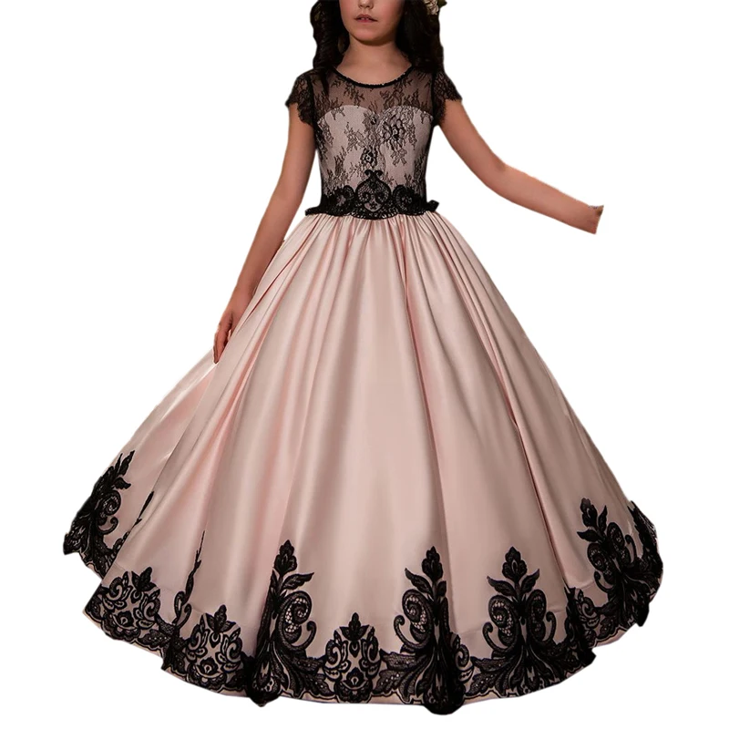 

fancy little girls dress long children ball gowns for kids prom dress fantasia infantil para menina party dress for girls