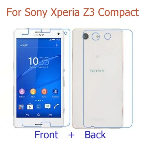 (Front+Back) HD Clear glossy+ Matte Film For Sony Xperia Z Ultra Z1 Z3 Z4 Z5 Mini Compact  Z2A Z3V Screen Protector Film