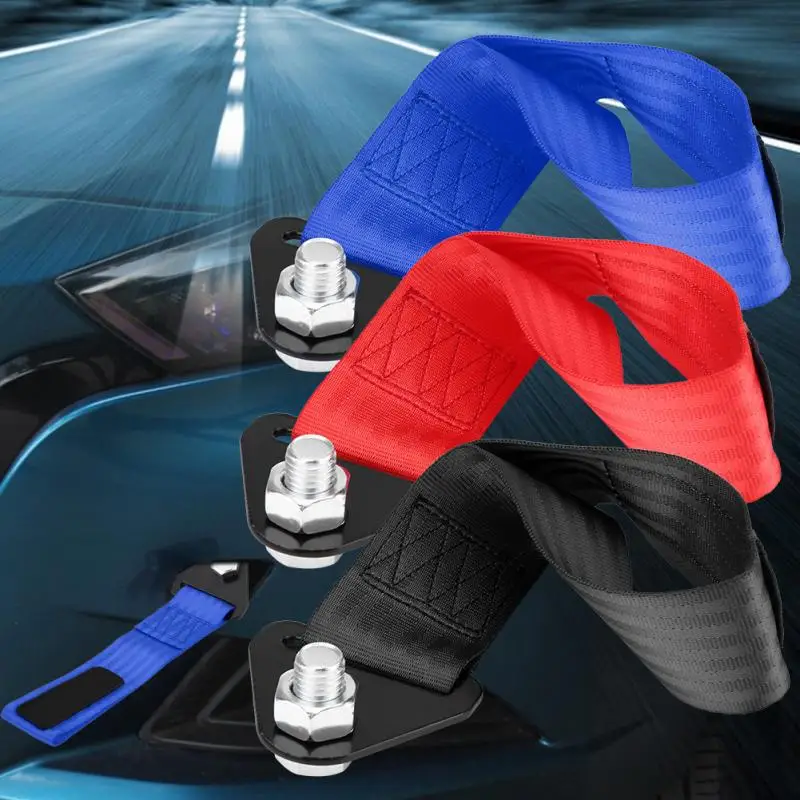 خطاف سحب عالمي لمصد أمامي وخلفي ، حزام سيارة سباق ، حبل سحب ، قوة عالية ، 3 ألوان #6