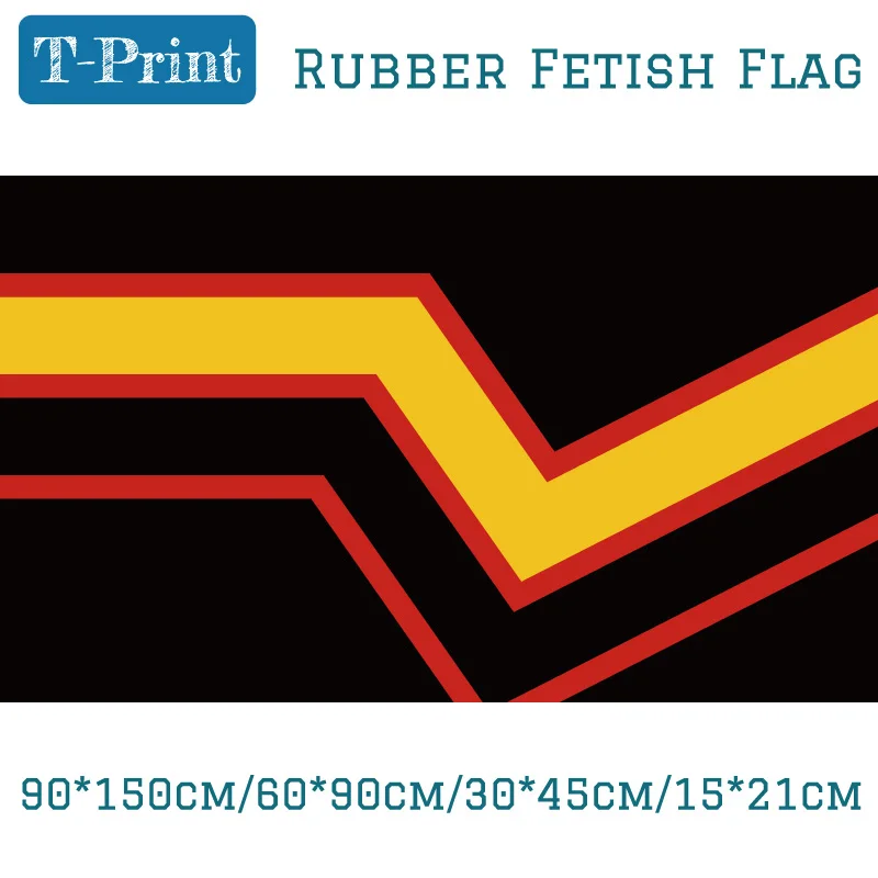 Rubber Fetish Pride Flag 30*45cm Car Flag For Party Bar 90*150cm/60*90cm/15*21cm