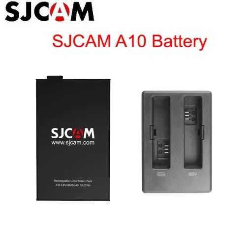 100% Original SJCAM A10 2650mAh Backup Rechargable Li-on Battery And Charger Accessories For SJCAM A10 A20 WiFi Sports Camera DV