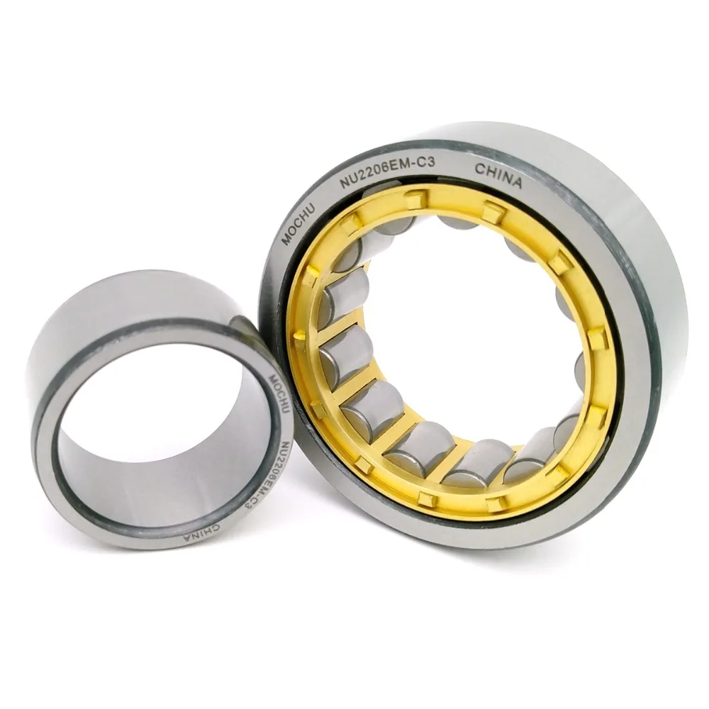 

1 piece NU2206EM C3 NU2206 32506H 30x62x20 MOCHU Cylindrical roller bearings single row Machined brass cage high quality