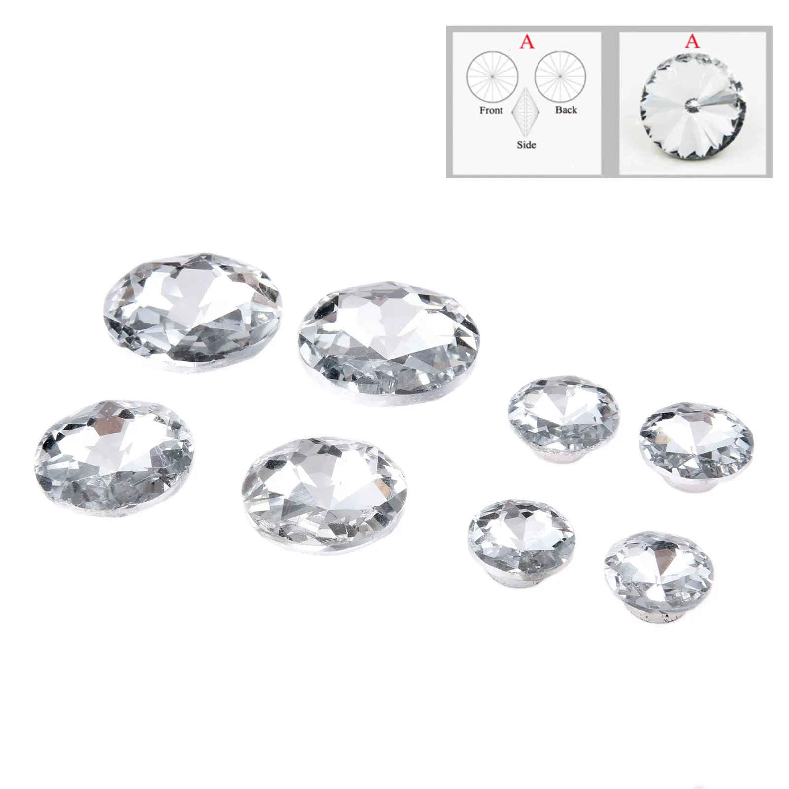 DRELD 10Pcs Diamond Crystal tappezzeria chiodi bottoni puntine perni 16/18/25/30mm divano borsa decorazione della parete accessorio per mobili