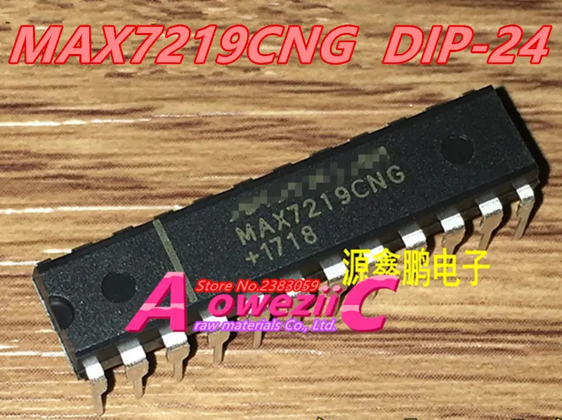 Aoweziic  100% new original MAX7219 MAX7219CNG MAX7219ENG DIP24 / MAX7219CWG MAX7219EWG SOP-24 LED display driver