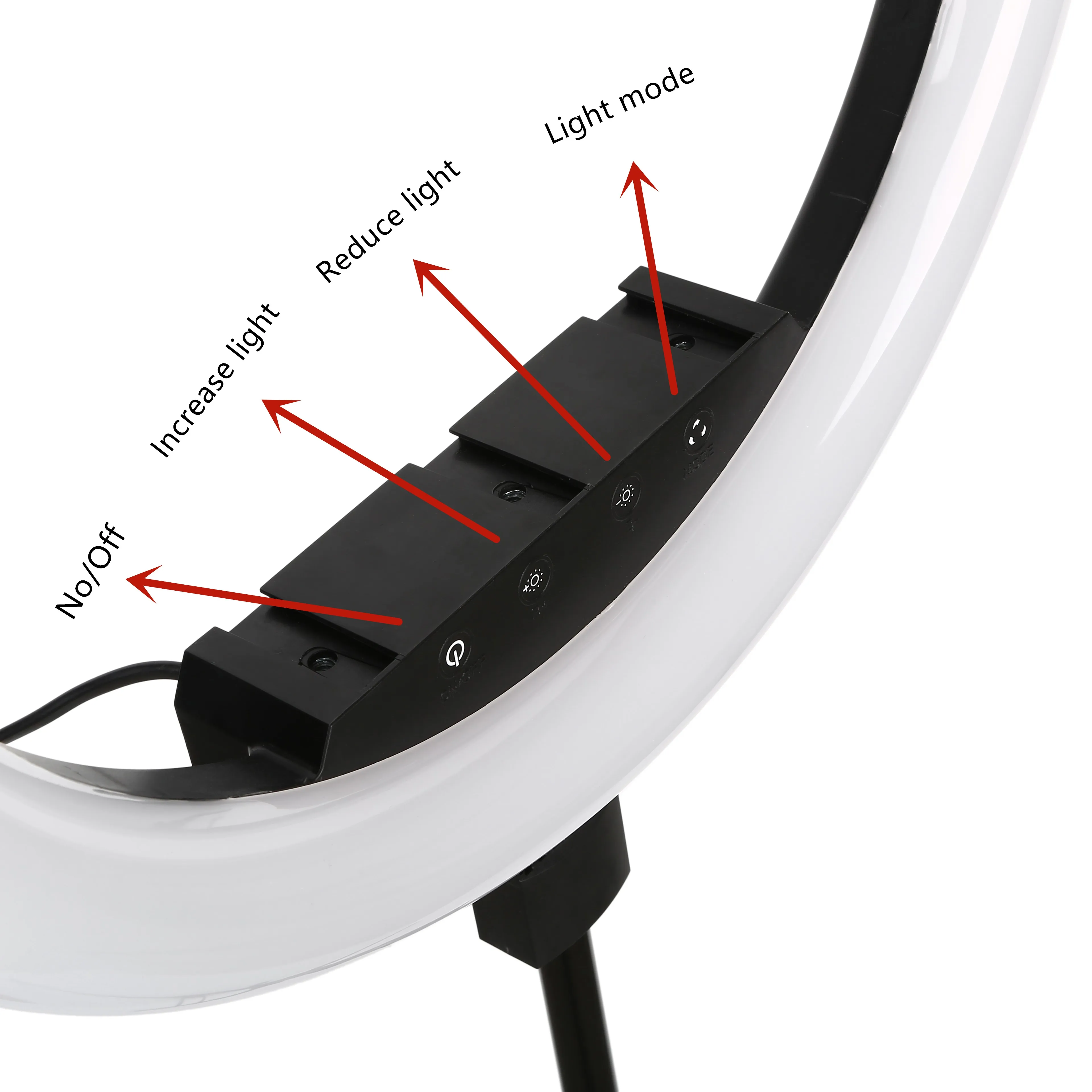 18 zoll Remote Touch LED Ring Licht Kamera Telefon Fotografie Große Ring Lampe Mit Foto Stativ Für schießen make-up video porträt