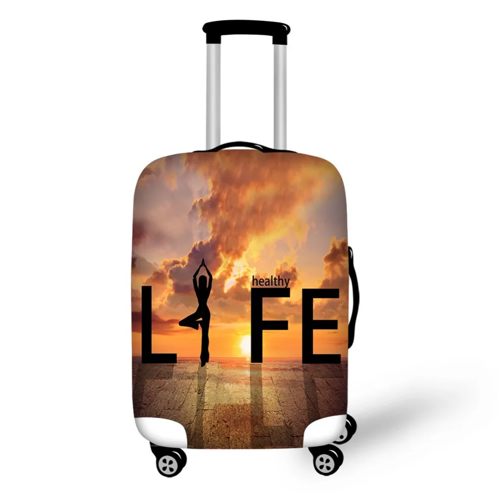 exercise Print luggage protector cover suitcases covers Waterproof luggage covers accessory bags travel trolley case cover